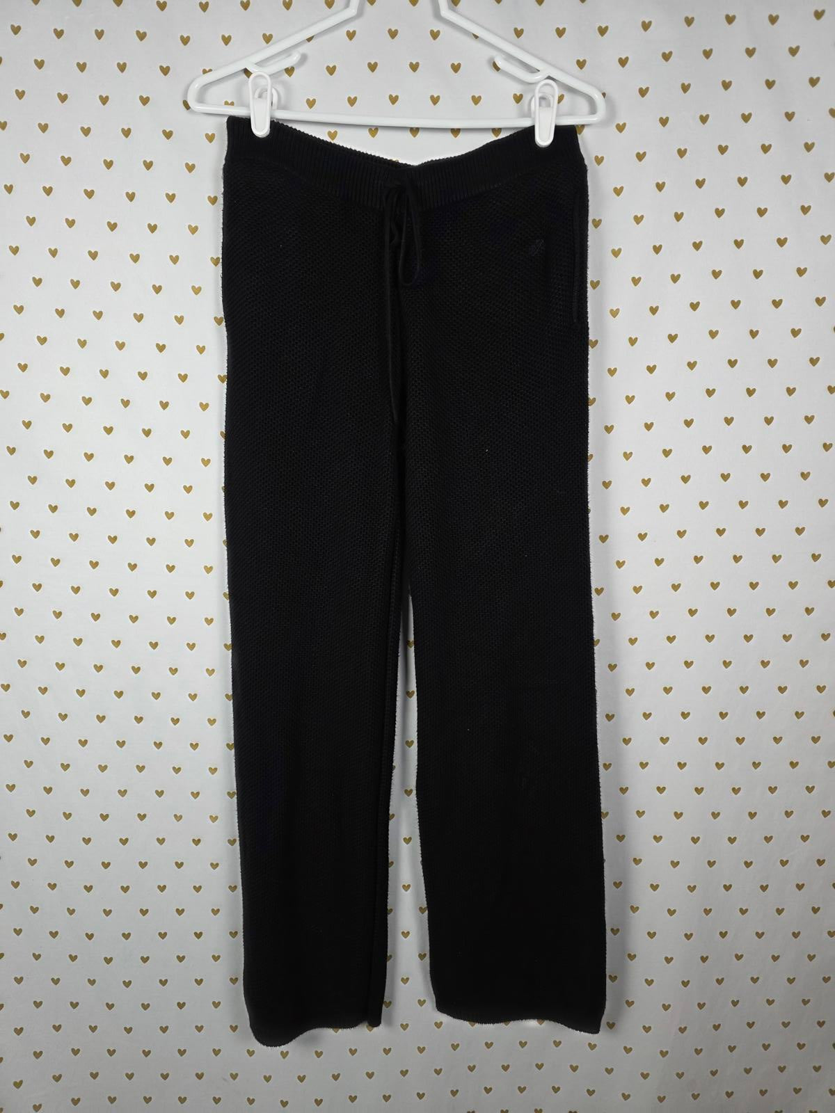 Victorias Secret PINK Waffle Knit THICK HEAVY Flare Pocket Joggers MEDIUM