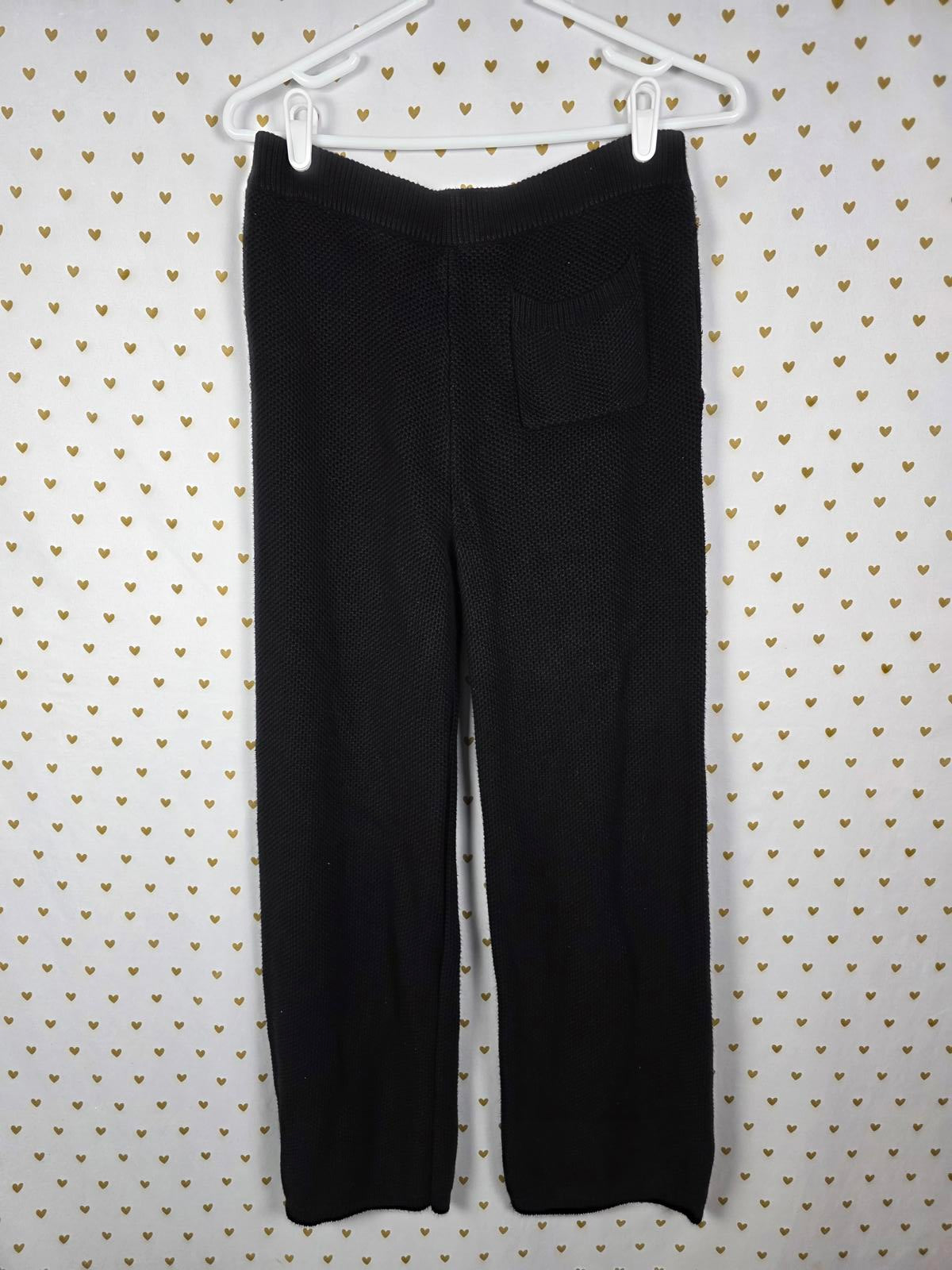 Victorias Secret PINK Waffle Knit THICK HEAVY Flare Pocket Joggers MEDIUM