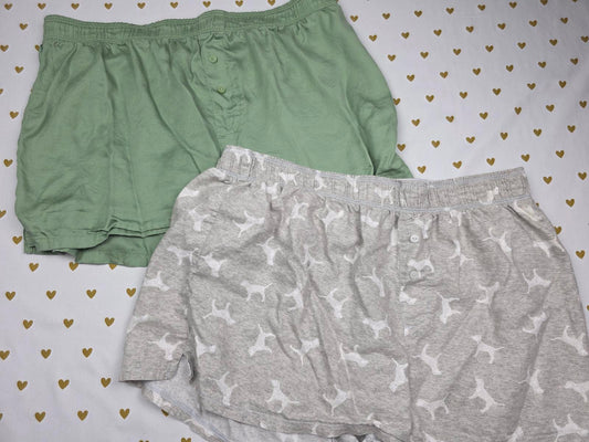 Victorias Secret PINK Lot of 2 SMALL Sleep Shorts Boxers Pajama Bottoms