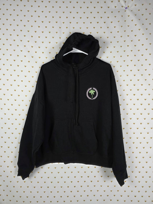 Victorias Secret Pink NEW NWT PALM TREE CALIFORNIA Palm Tree Hoodie LARGE Jacket