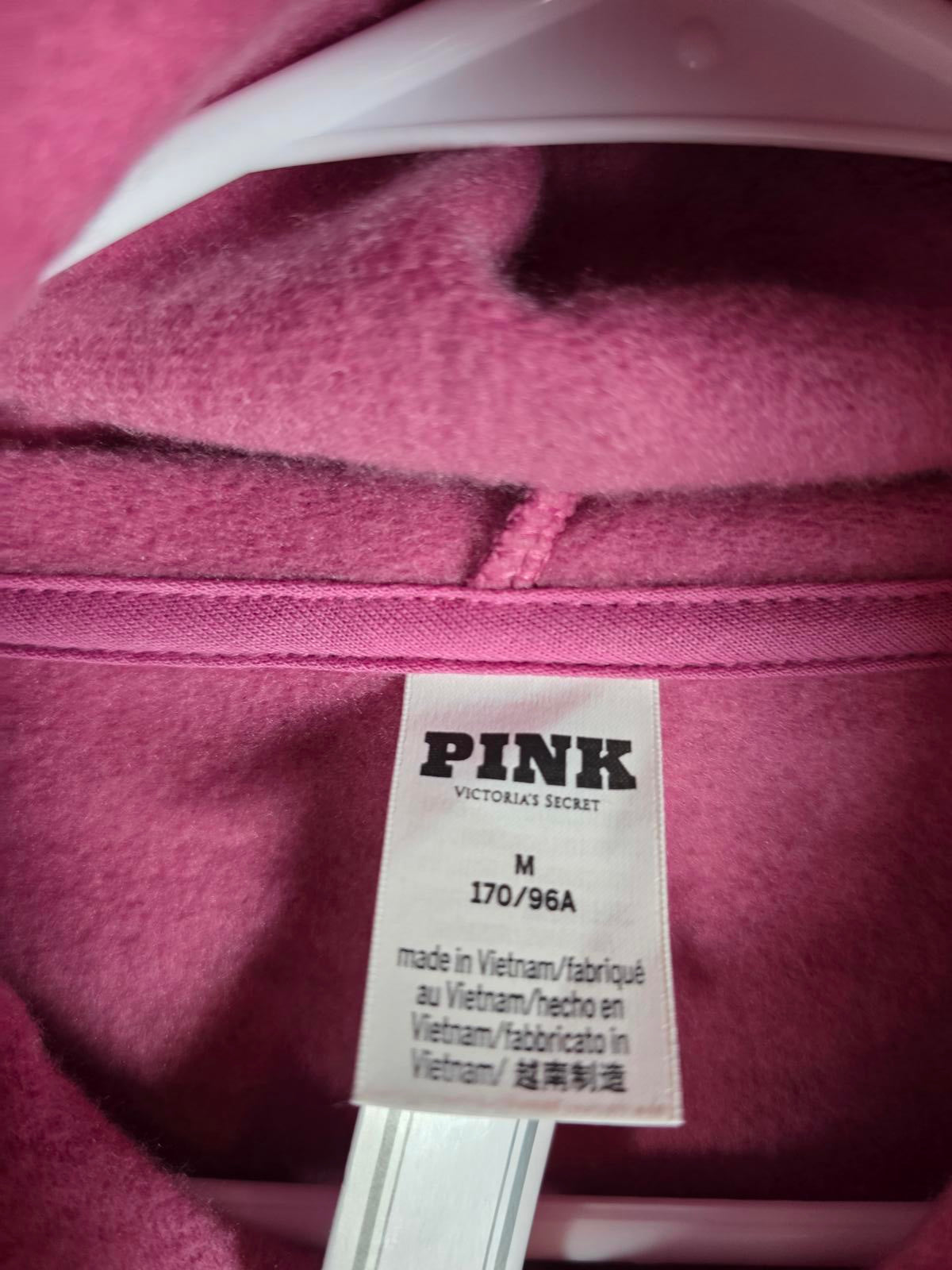 Victorias Secret Pink NEW NWT Logo Pullover Hoodie Sweater MEDIUM