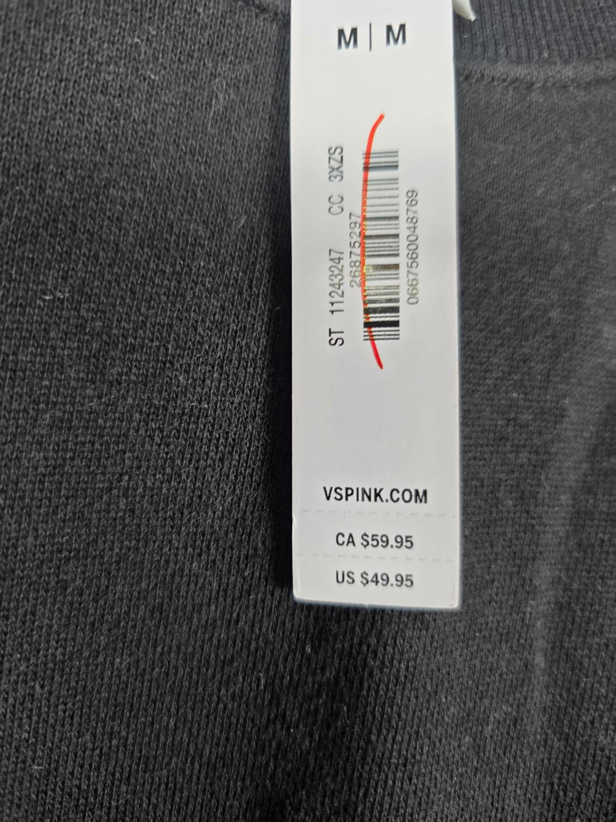 Victorias Secret Pink Campus Crew Crest NWT Sweater Shirt NEW MEDIUM