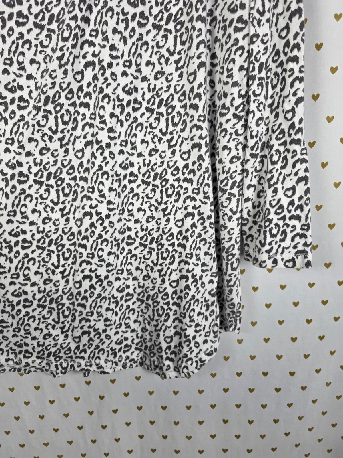 Victorias Secret XL Comfy Pajama Leopard Cheetah Sleep Shirt Nightgown PJ