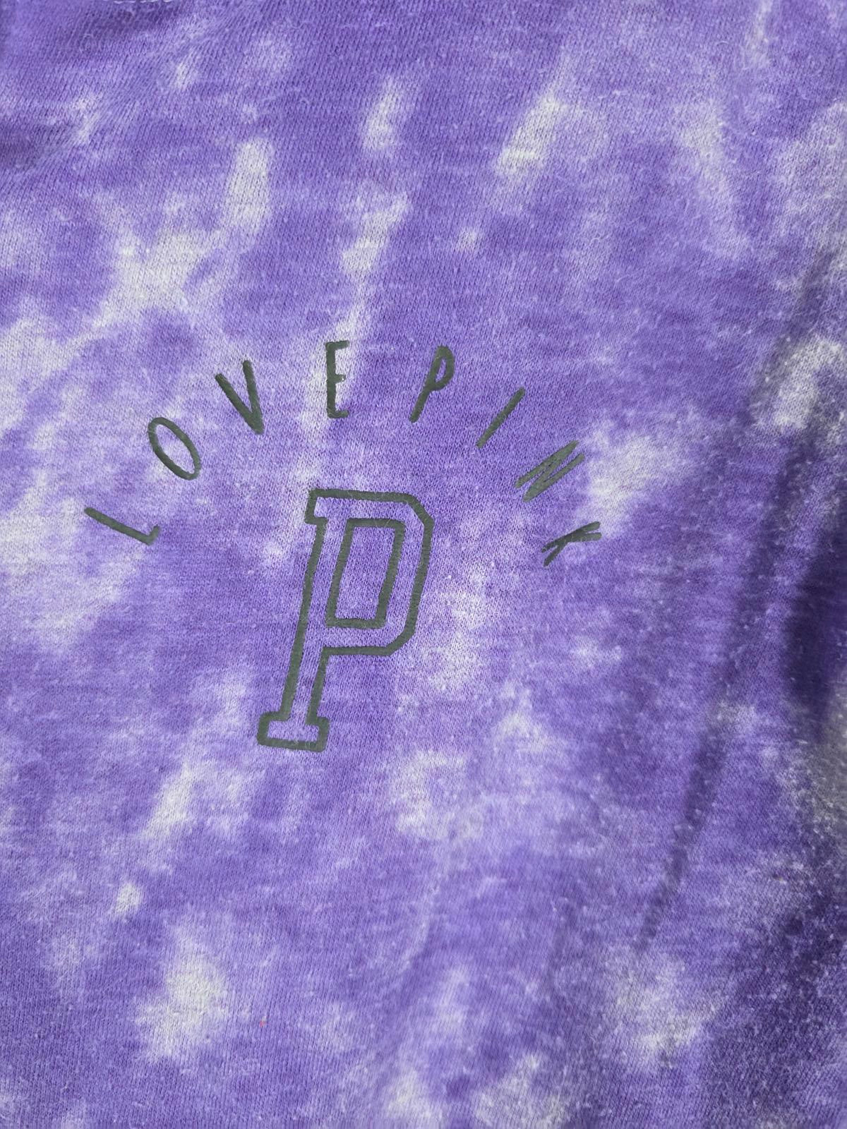 Victorias Secret Pink Thin Flowy Hoodie Jacket Full Zip PURPLE SMALL