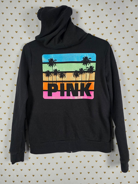 Victorias Secret Pink  Perfect TROPICAL Hoodie Jacket SMALL