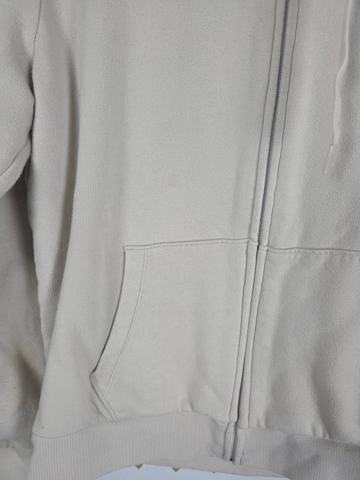 Victorias Secret Pink Sherpa Lined Fur Full Zip Jacket LOVE Beige LARGE