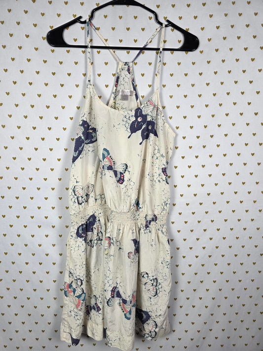 Vintage Victoria's Secret Women’s Luxury Blend Butterfly Print DRESS Silk Medium