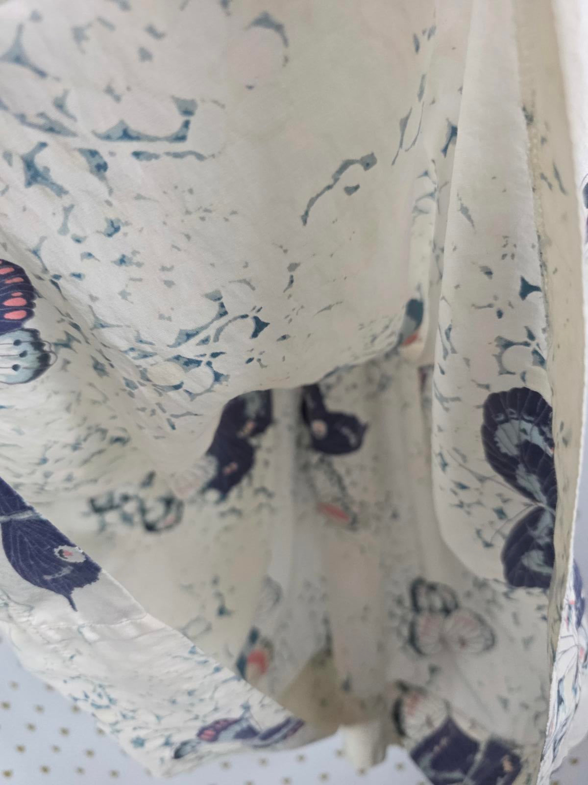 Vintage Victoria's Secret Women’s Luxury Blend Butterfly Print DRESS Silk Medium