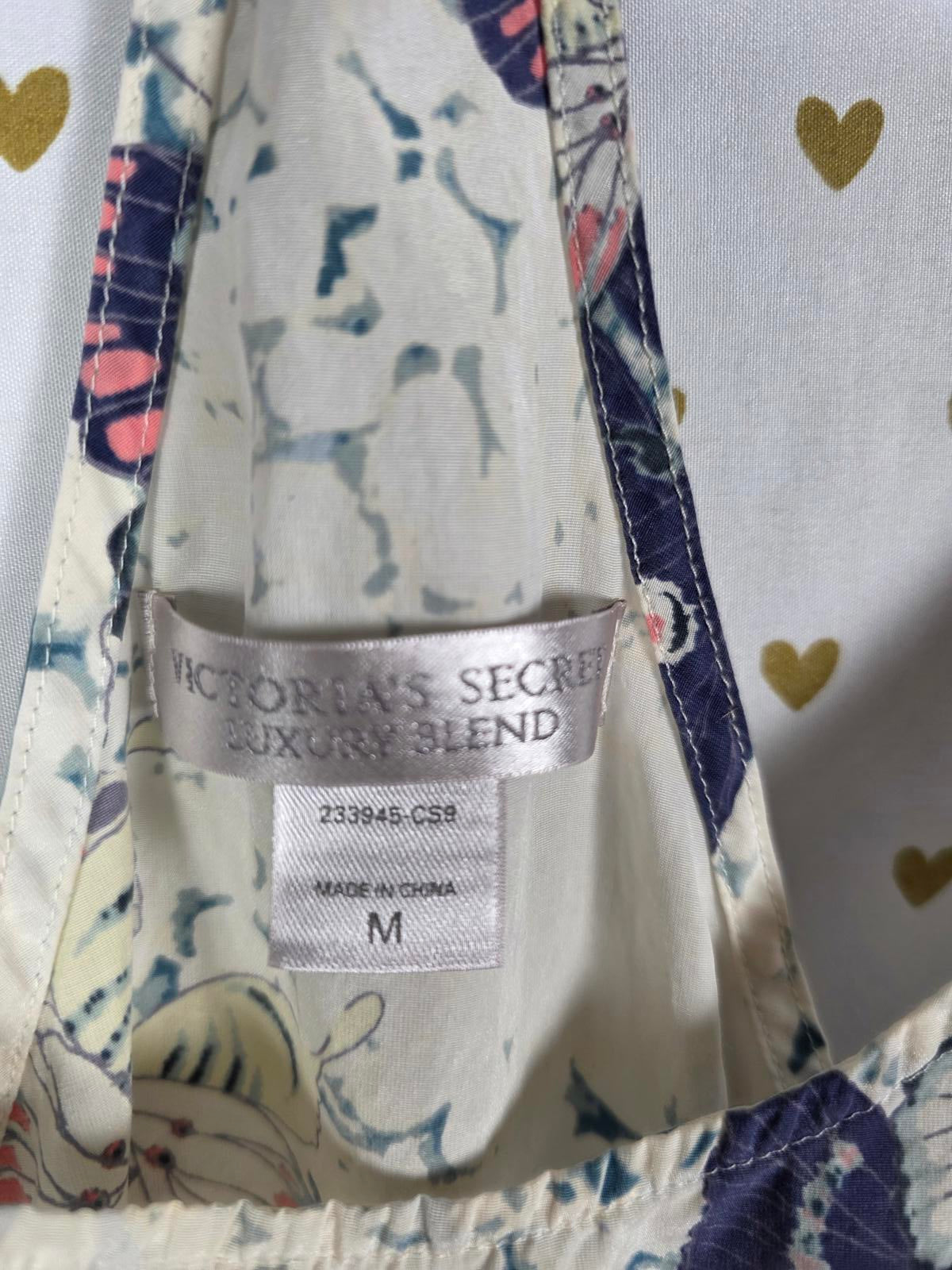 Vintage Victoria's Secret Women’s Luxury Blend Butterfly Print DRESS Silk Medium