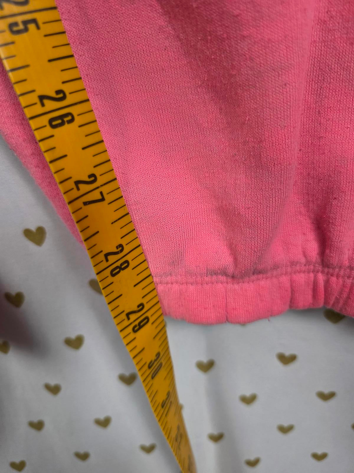 Victorias Secret PINK Logo Tapered Joggers Sweatpants Neon Pants Sweats Foldover