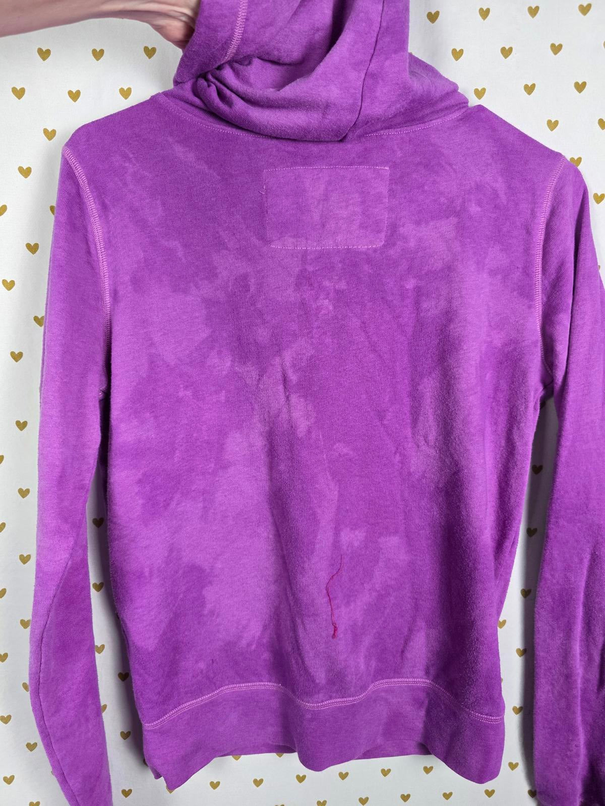 Victorias Secret Pink Full zip Logo jacket Tye Dye Hoodie Vintage XS