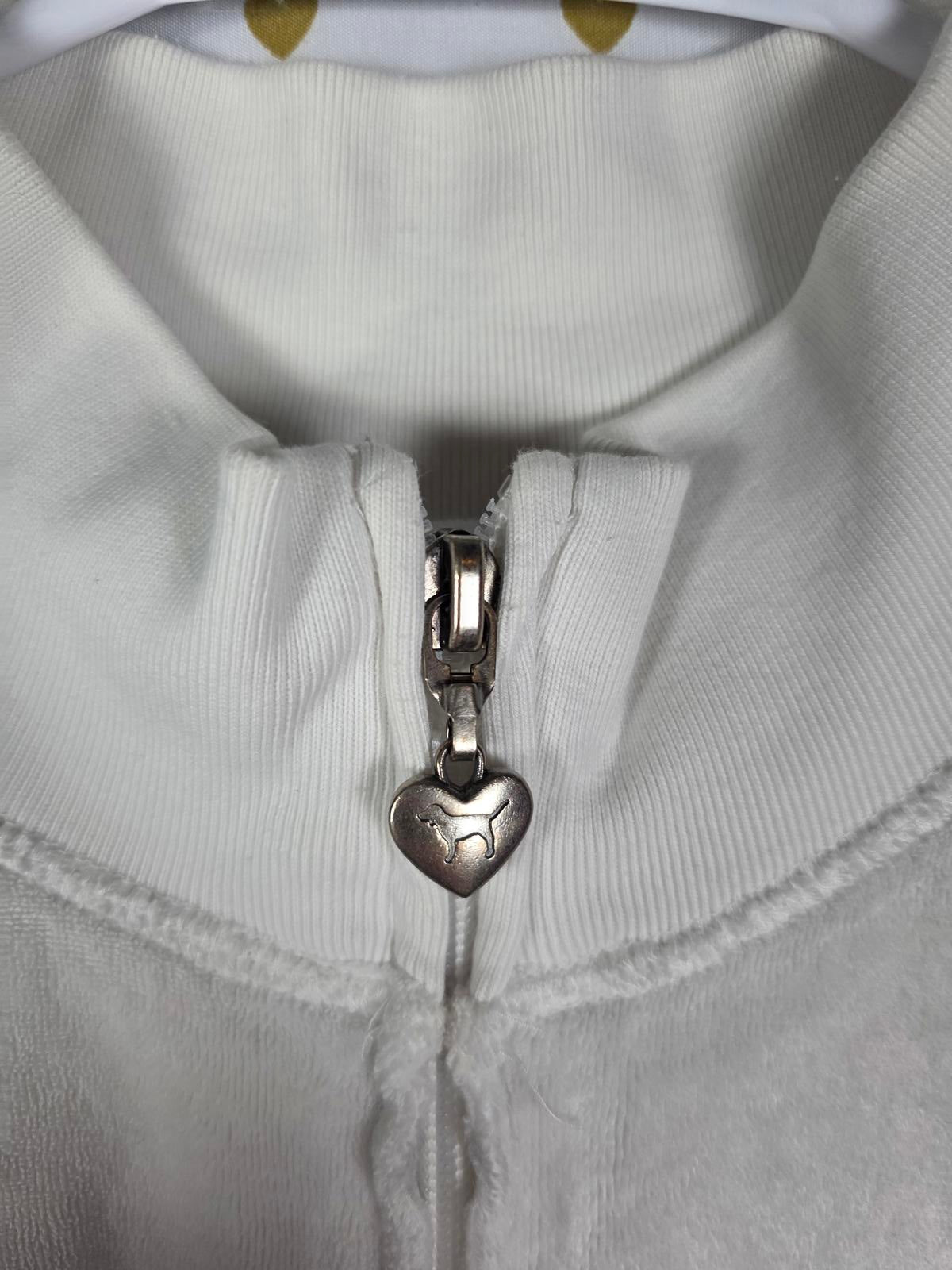 Victorias Secret Pink RARE Vintage Large VELOUR BLING STUDDED Crop Sweater