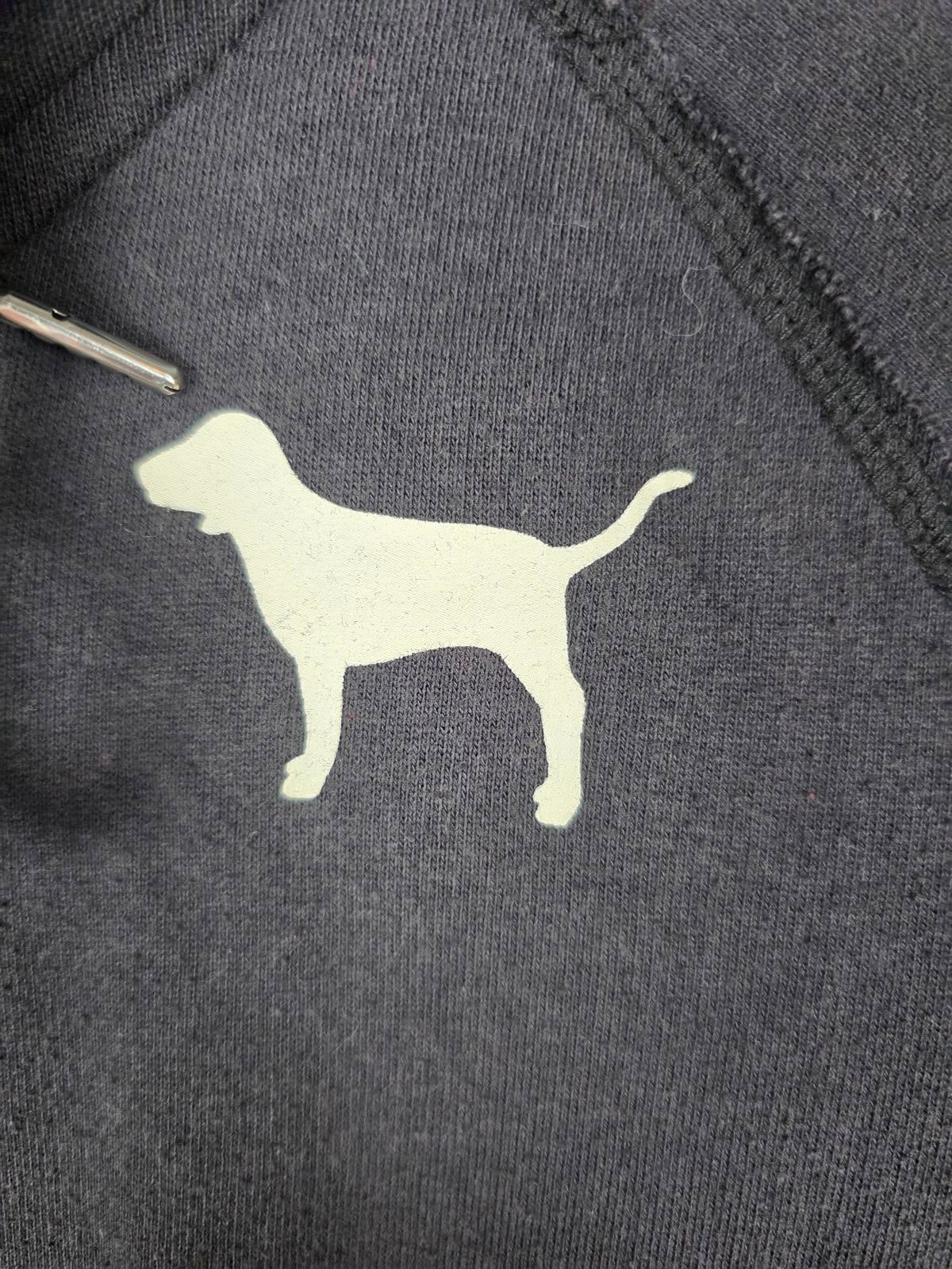 Victorias Secret Pink UNIVERSITY Full Zip Hoodie Jacket VINTAGE 08 MEDIUM