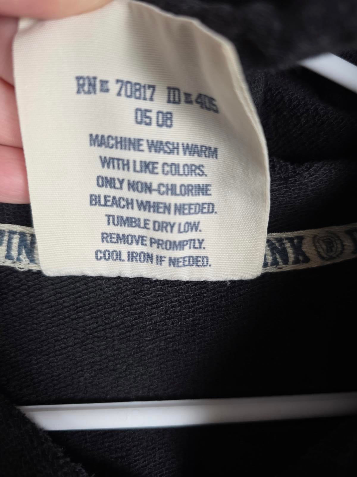 Victorias Secret Pink UNIVERSITY Full Zip Hoodie Jacket VINTAGE 08 MEDIUM