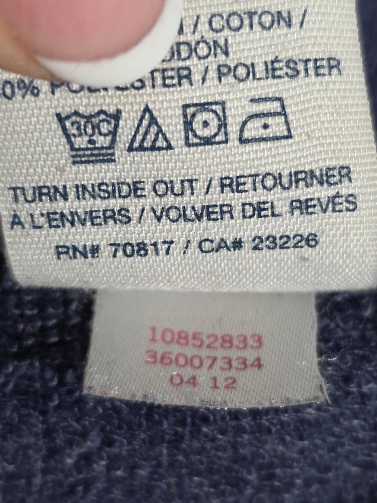 Victorias Secret Pink Vintage Quarter Zip Y2k Sweater Shirt Blue MEDIUM