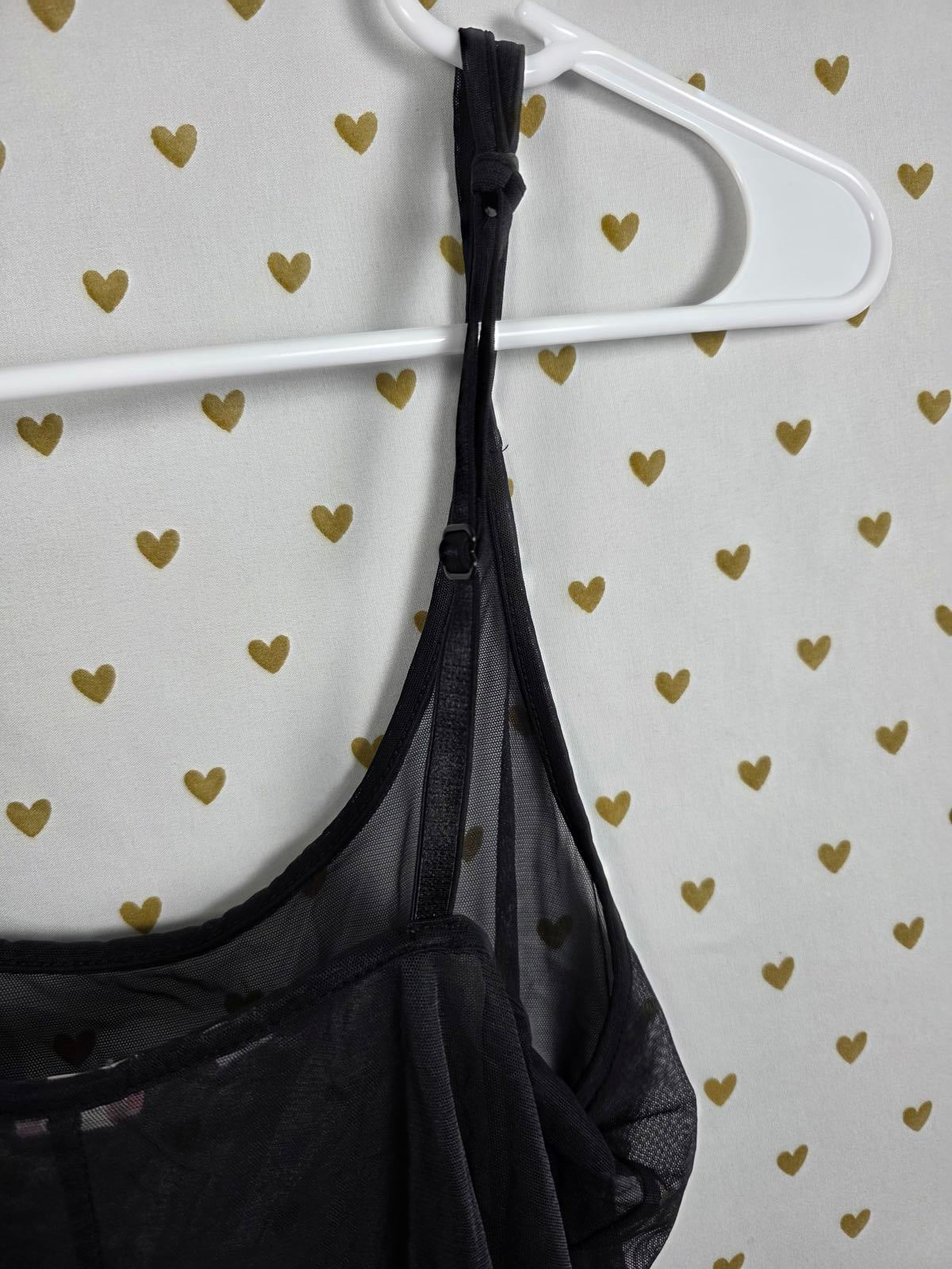 Victorias Secret Black Sheer Sexy Chemise Slip Nightie Vintage Y2k SM Lingerie