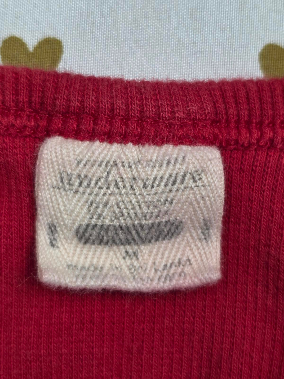 Victorias Secret Bralette Medium Red Button Front Ribbed Logo Band Tank COTTON