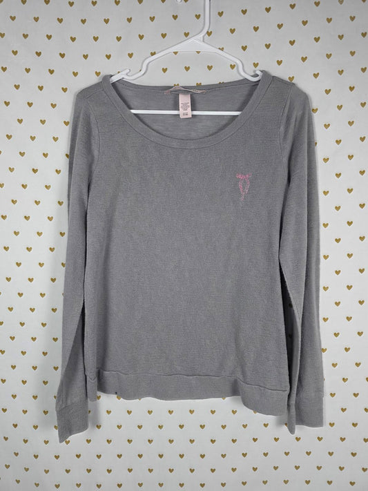 Victorias Secret LOVESHACKFANCY style BOW thin sweater Top SMALL crew