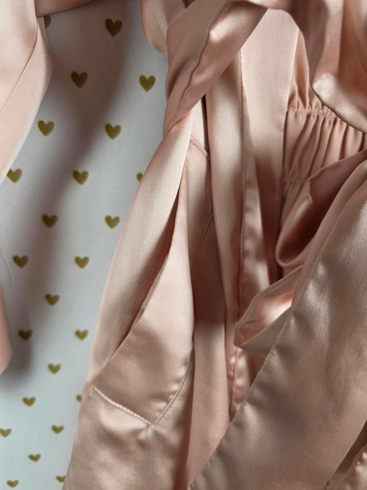 Victorias Secret Satin Silky Robe Small Medium Kimono Wrap Pajama