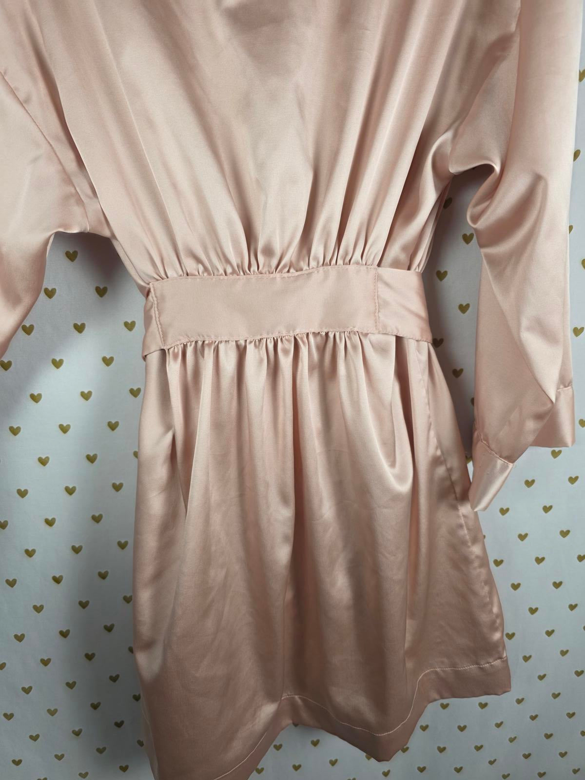Victorias Secret Satin Silky Robe Small Medium Kimono Wrap Pajama