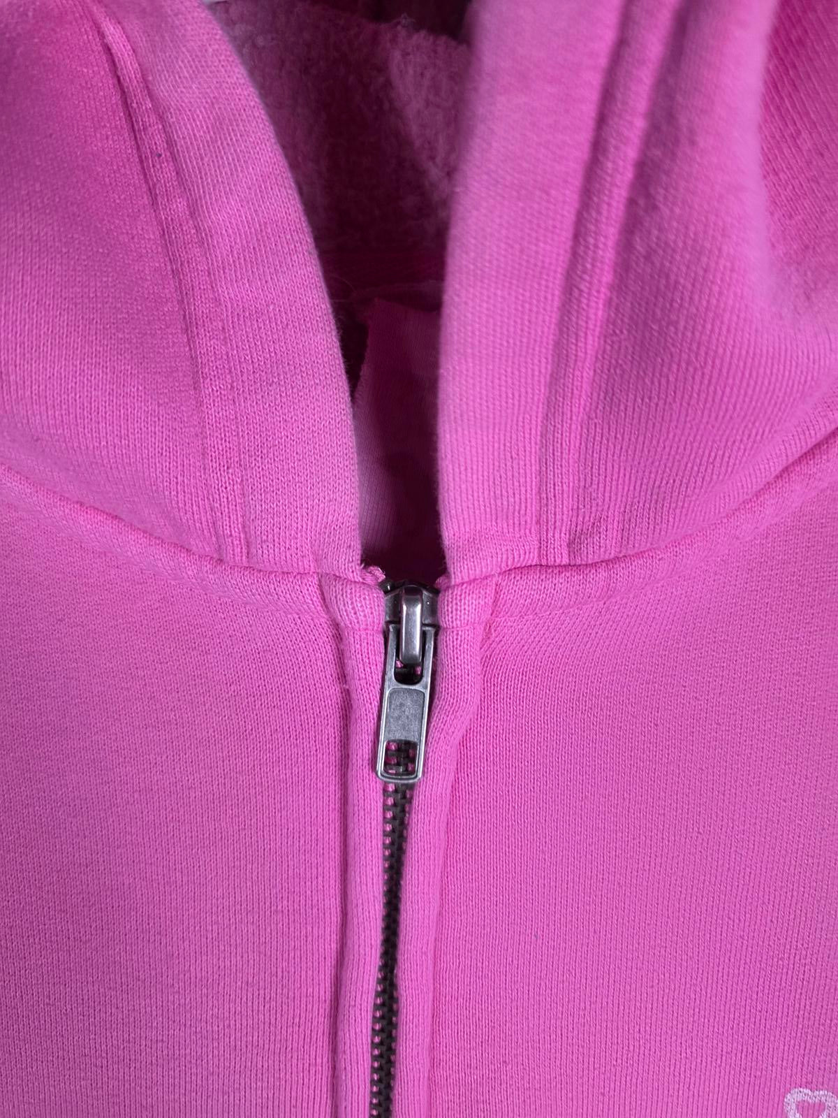 Victorias Secret Pink VINTAGE Y2k ULTRA RARE GOOD SHIP PINK Hoodie Jacket MEDIUM