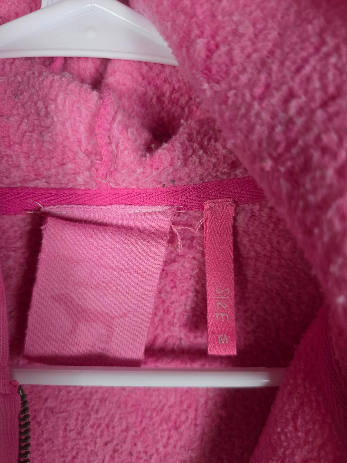 Victorias Secret Pink VINTAGE Y2k ULTRA RARE GOOD SHIP PINK Hoodie Jacket MEDIUM