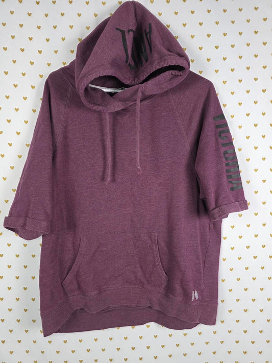 Victorias Secret WINGS Angel Quarter Sleeve Hoodie Sweater Maroon medium