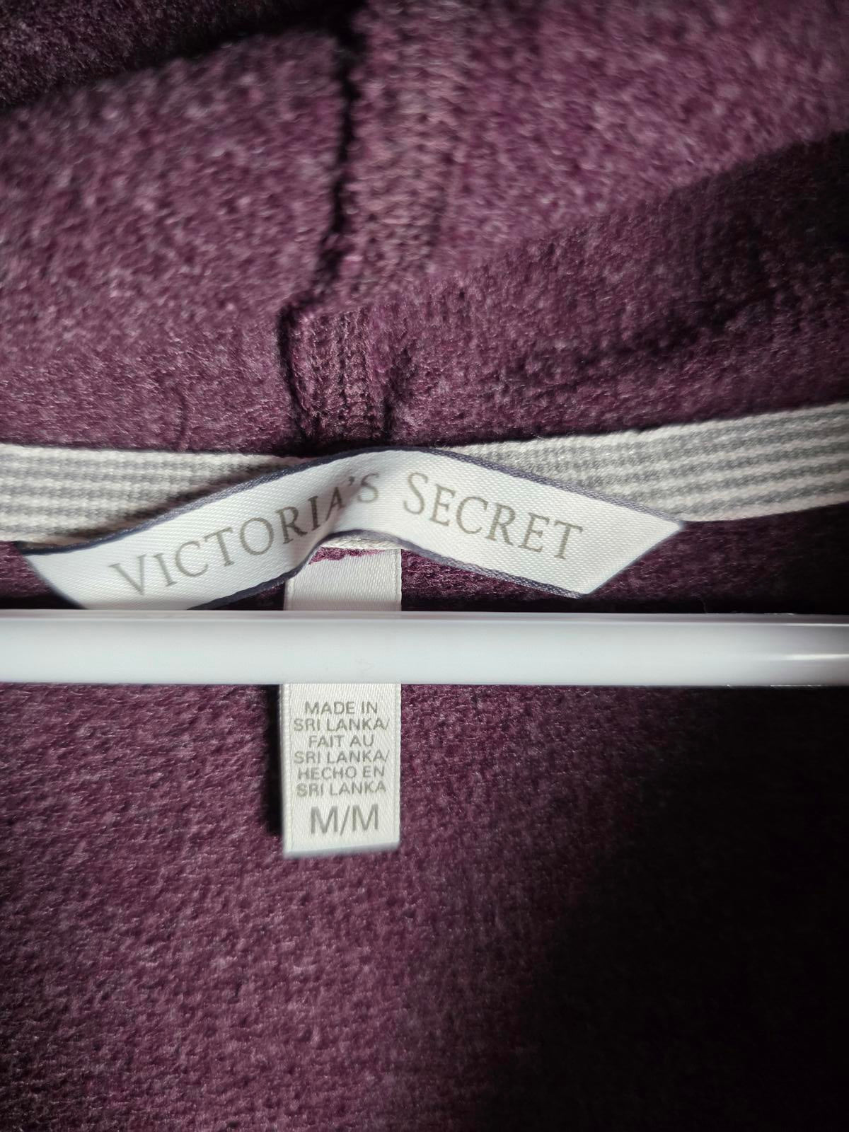 Victorias Secret WINGS Angel Quarter Sleeve Hoodie Sweater Maroon medium
