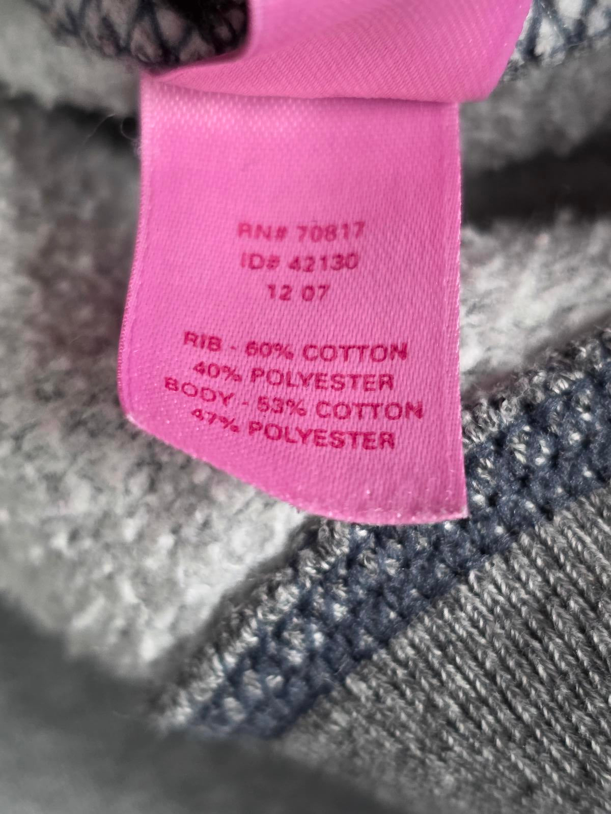 Victorias Secret Pink VIntage Patch Embroidered Full Zip hoodie Jacket SMALL