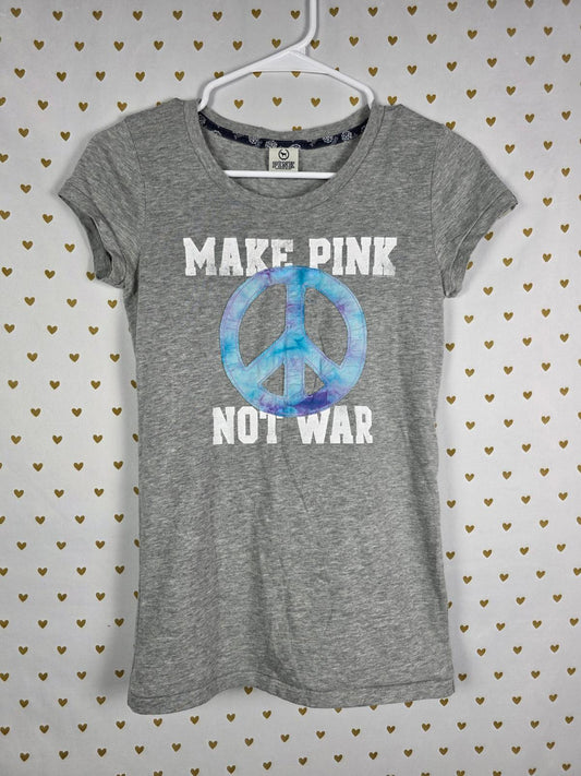 Victorias Secret MAKE PINK NOT WAR Vintage Tee Shirt PEACE SMALL