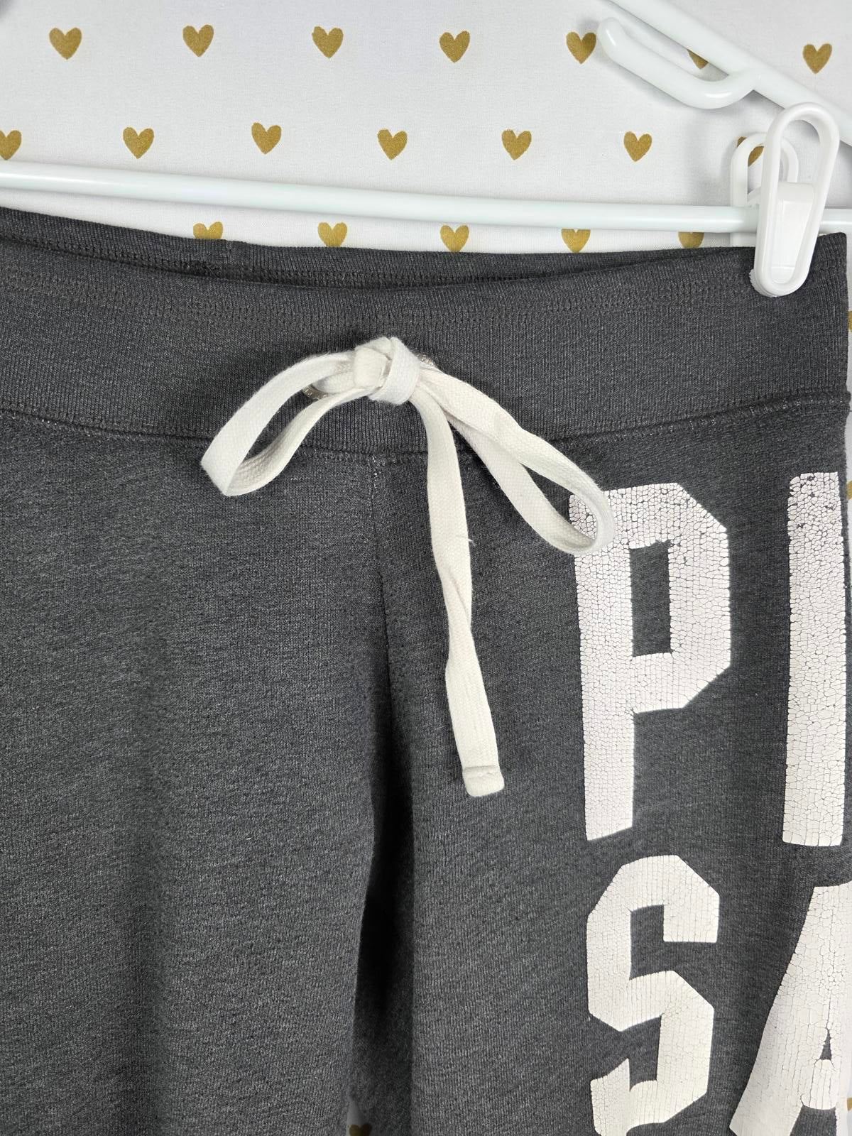 Victorias Secret PINK Cropped Capri Vintage Joggers Sweatpants LOVE Xs