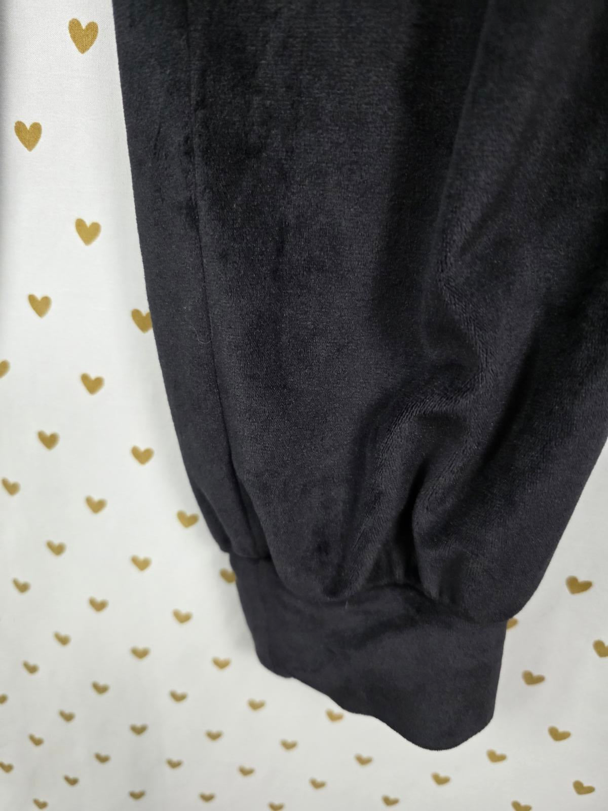 Victorias Secret  BLING STRIPE Rhinestone VELOUR Soft Sweatpants Joggers MEDIUM