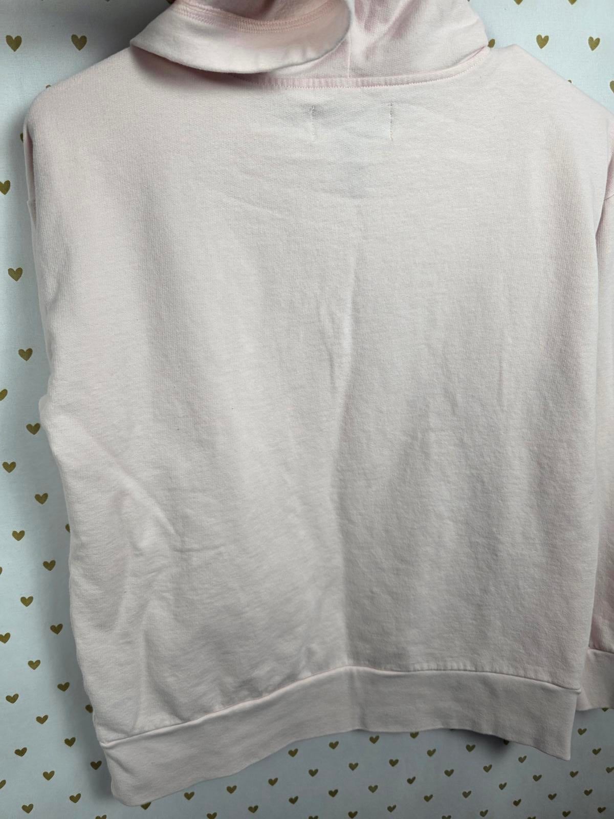 Victorias Secret Pullover Hoodie Sweater Logo Light Pink XS