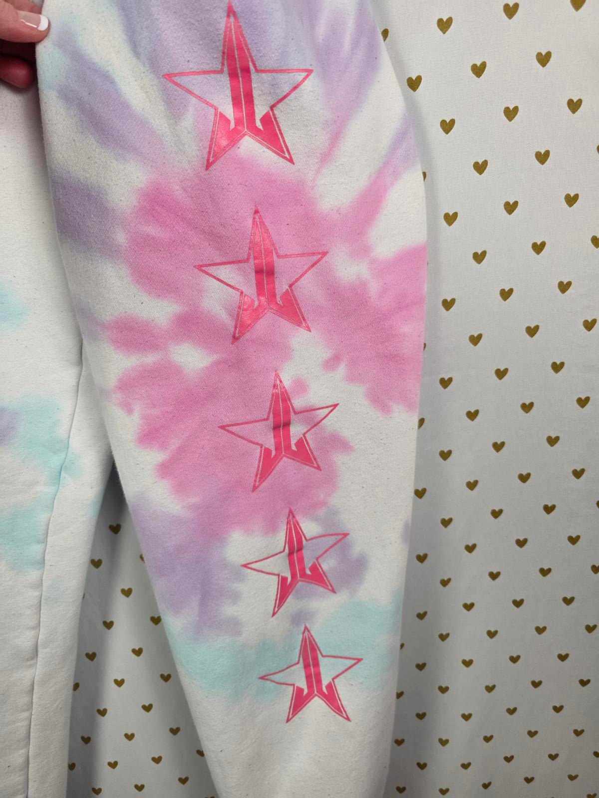 Jeffree Star cosmetics snowcone tye dye joggers sweatpants MEDIUM