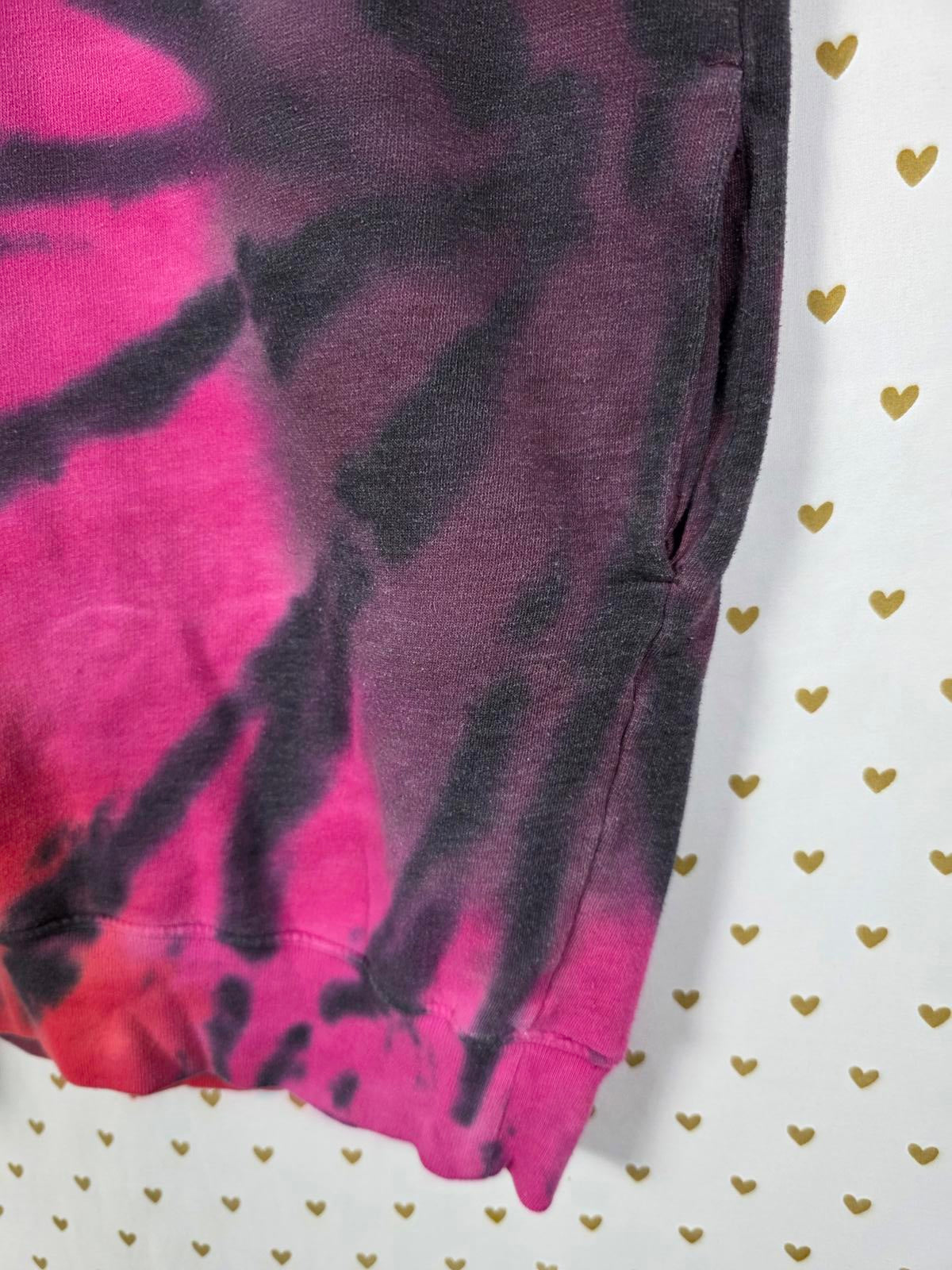 Victorias Secret Pink Tye Dye Logo SWEATER DRESS Long Oversized SMALL