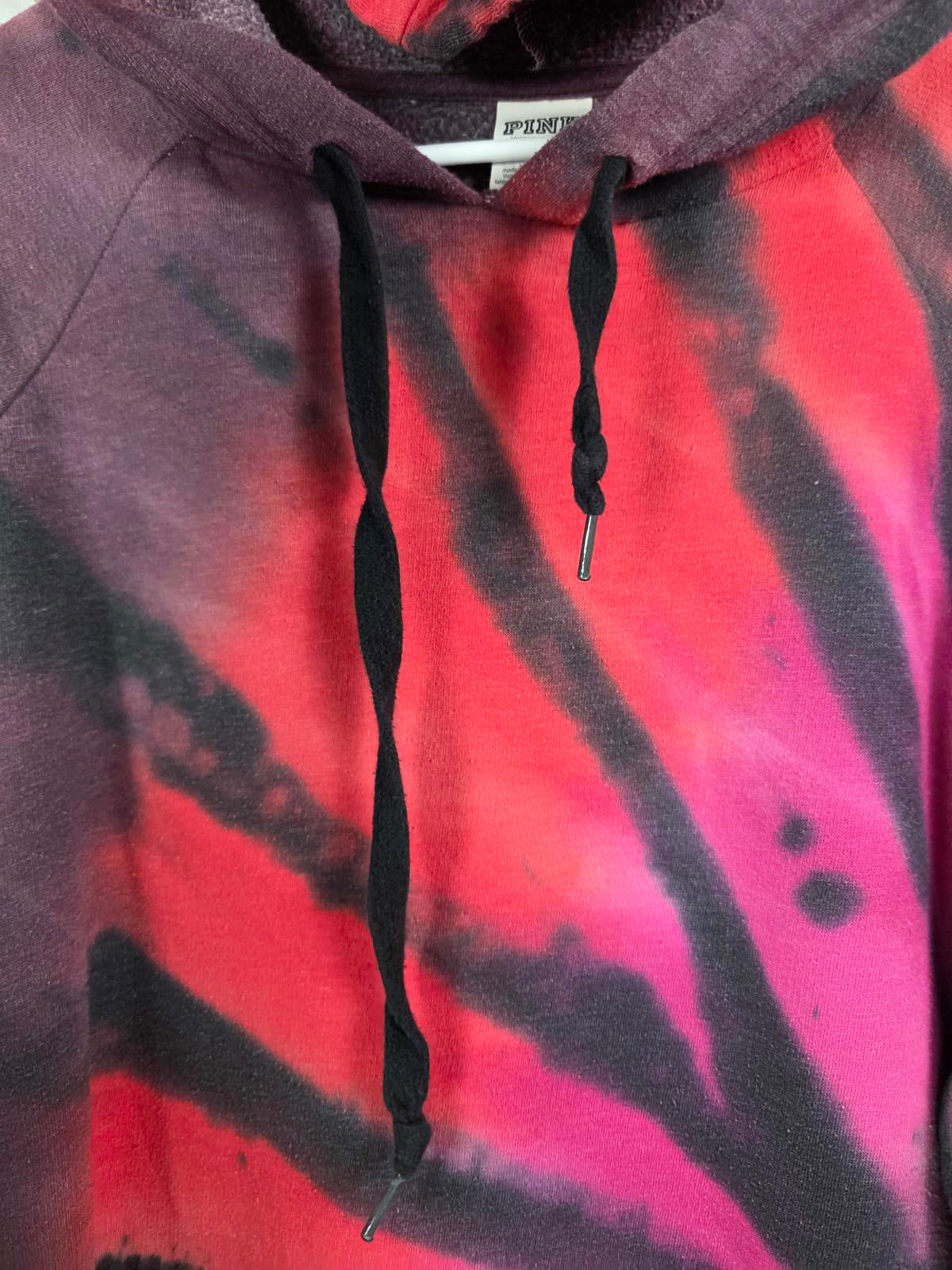 Victorias Secret Pink Tye Dye Logo SWEATER DRESS Long Oversized SMALL