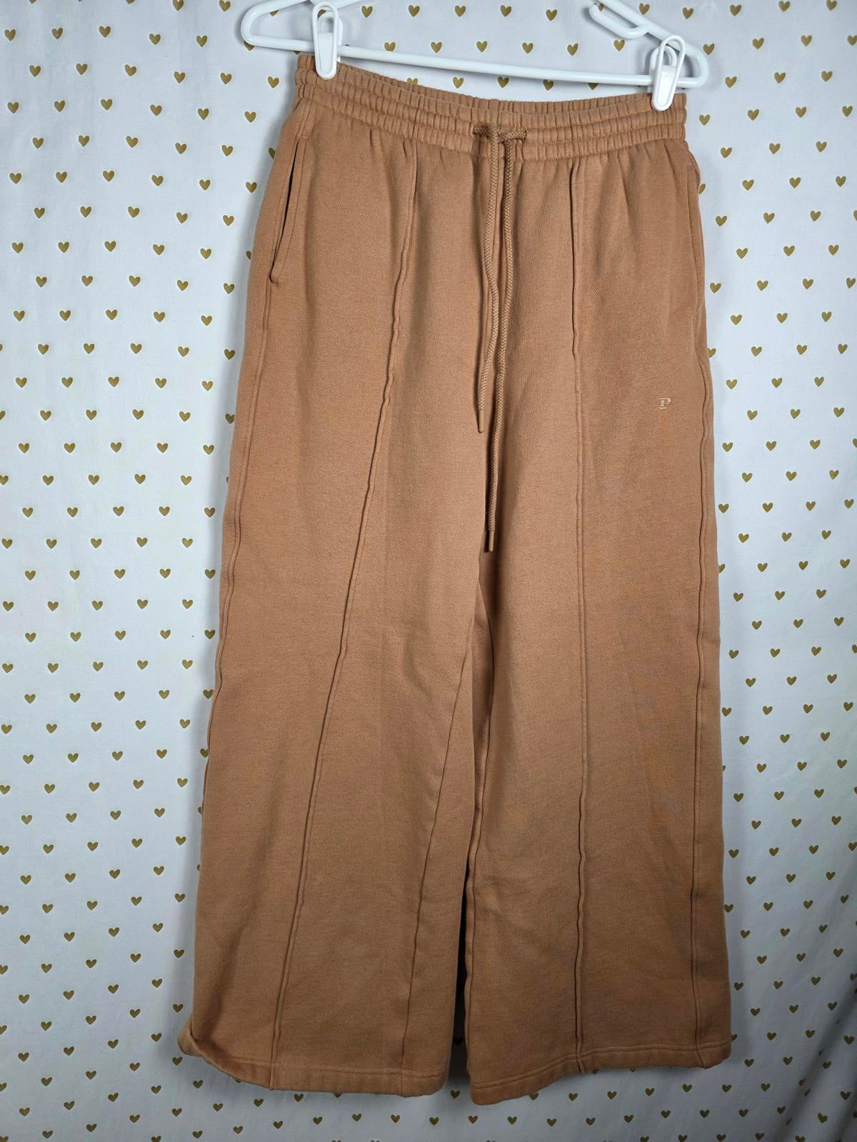 Victorias Secret Pink Brown NWT SET Hoodie Jacket Flared Sweatpants Medium large