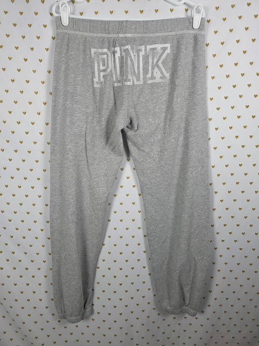 Victorias Secret PINK VINTAGE Logo Butt Sweatpants Y2K Small Grey