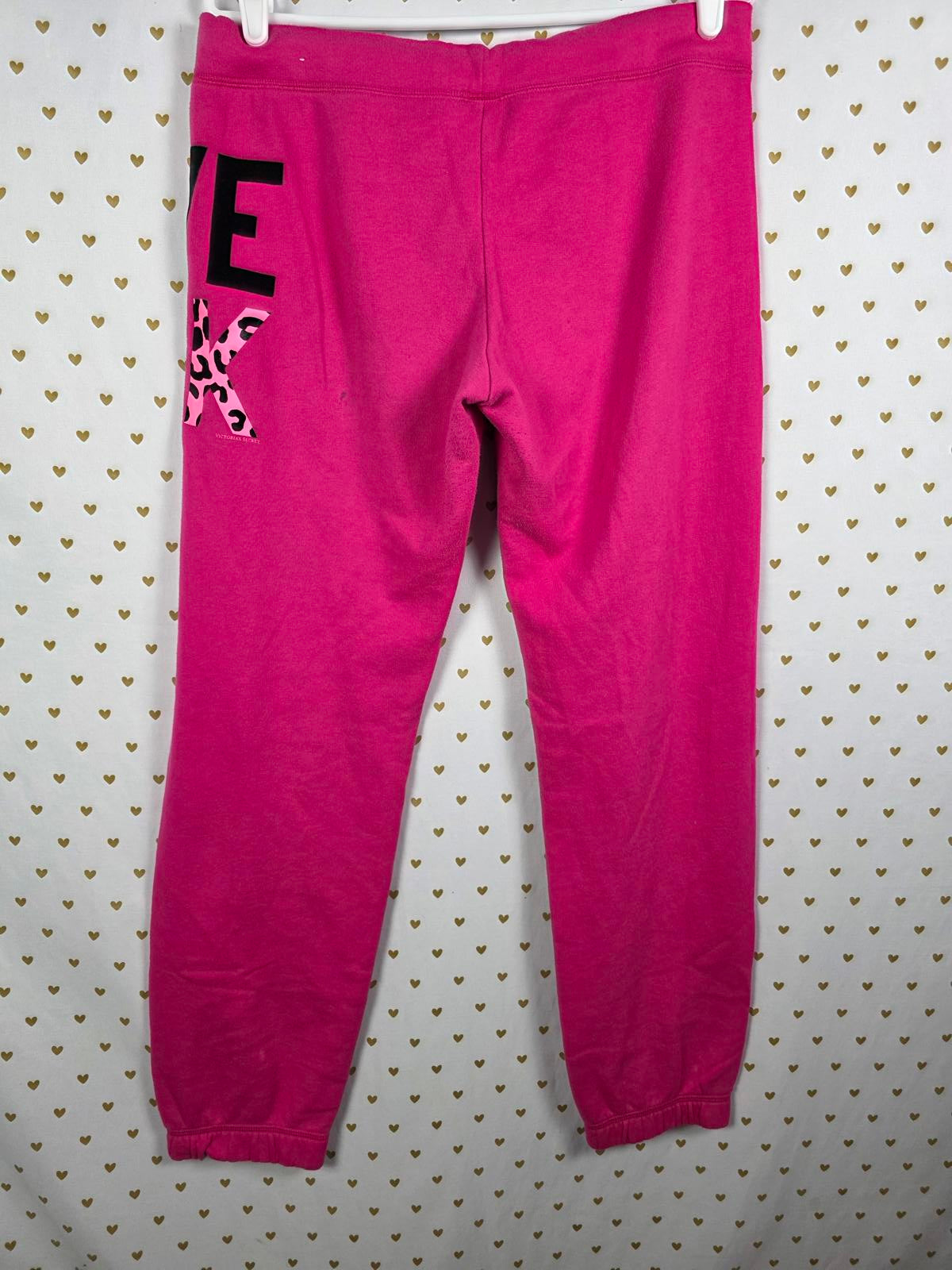 Victorias Secret Pink RARE VINTAGE Cheetah Print SET Sweater Joggers Sweatpants