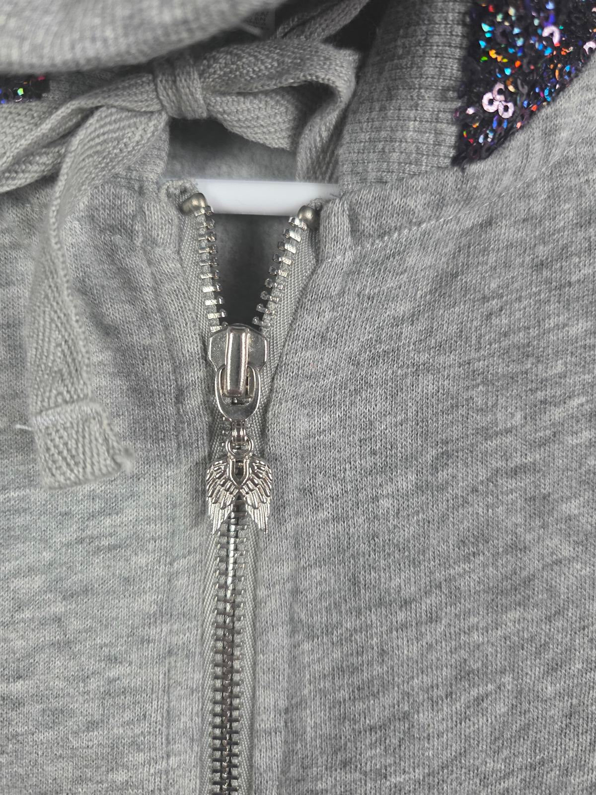 Victorias Secret Pink BLING SEQUIN Fashion Show LONDON 2014 Hoodie Jacket XS