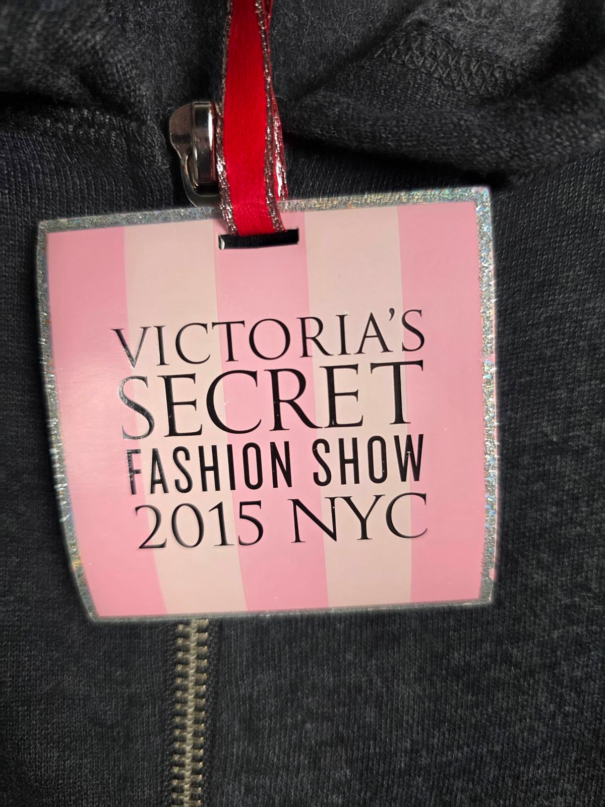 NWT Victoria's Secret 2015 NYC VS Fashion Show Bling Full Zip Hoodie Jacket MED