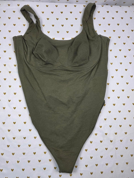 Victorias Secret PINK Green New NWT Underwire Thong Bodysuit 2XL XXL