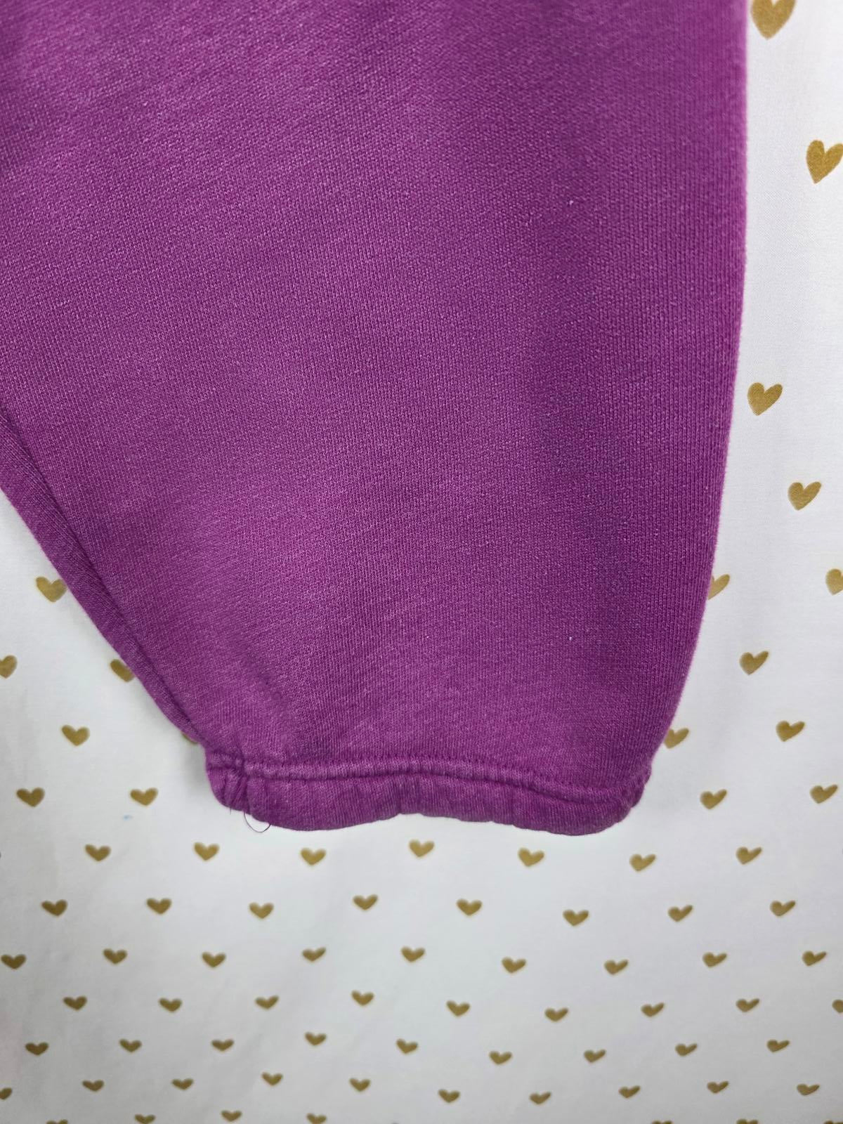 Victorias Secret PINK VINTAGE Purple PHI BETA PINK Y2k Joggers sweatpants MEDIUM