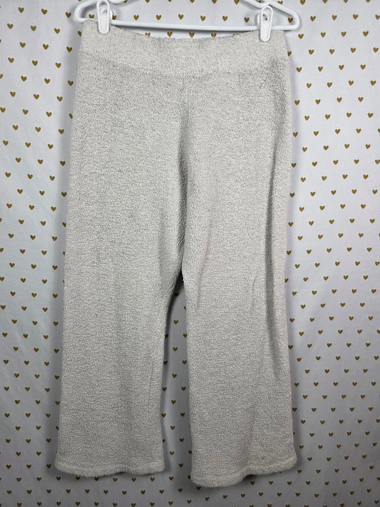 Victorias Secret PINK Boucle Sherpa Sleep Pants Fuzzy warm Off White MEDIUM