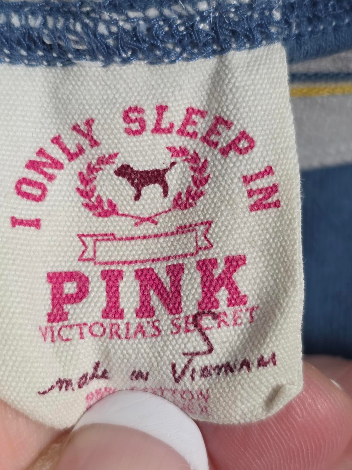 Victorias Secret I ONLY SLEEP IN PINK Vintage 2007 Pajama Pants PJ SMALL Cotton