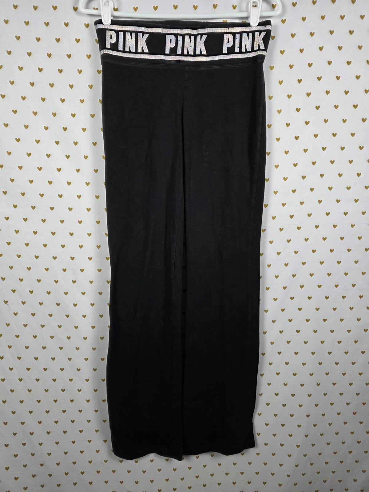 Victorias Secret PINK BLING High Waist Yoga Pants Leggings Studded Small
