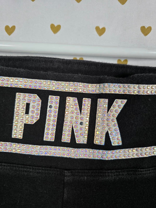 Victorias Secret PINK BLING High Waist Yoga Pants Leggings Studded Small