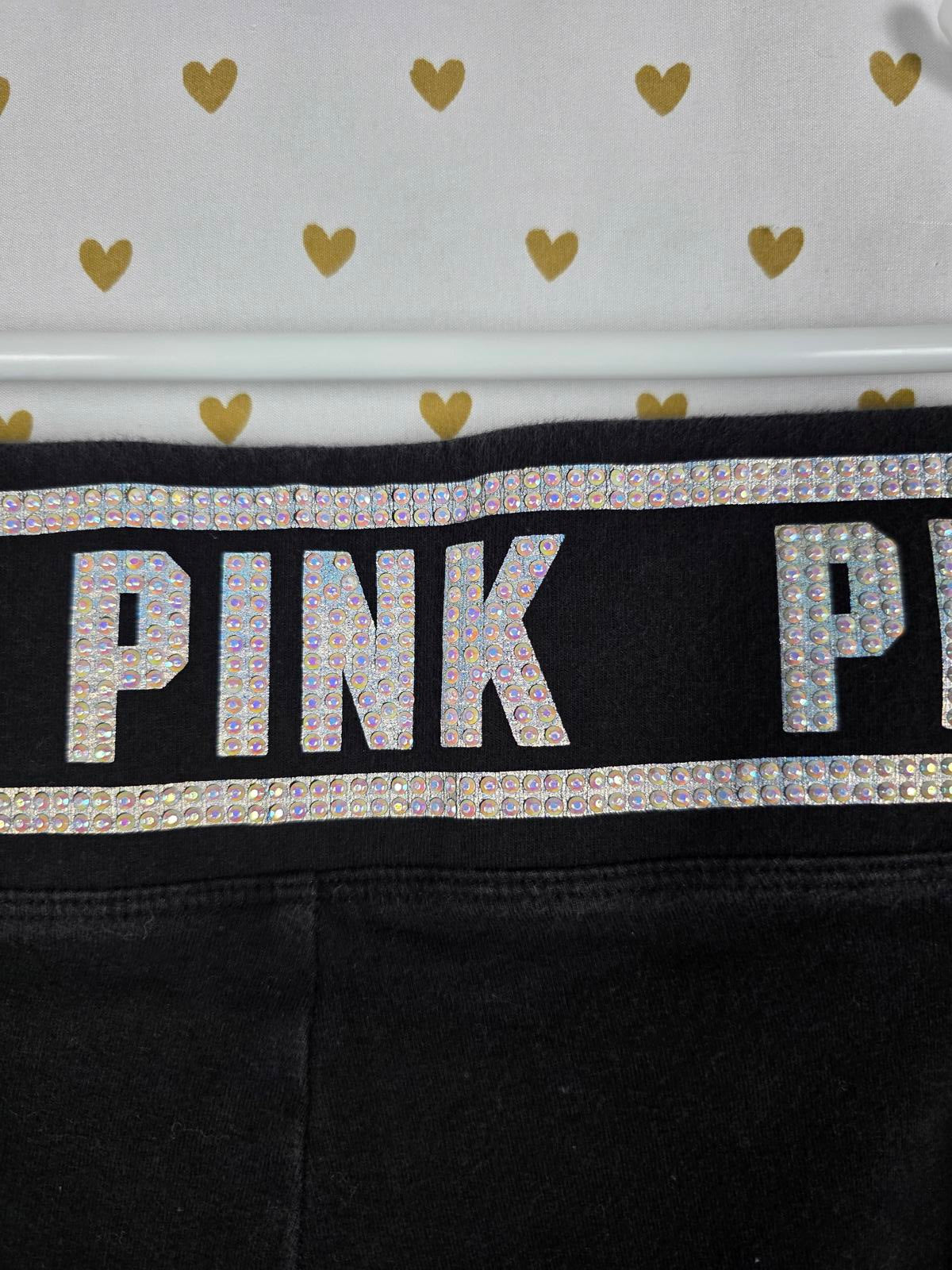 Victorias Secret PINK BLING High Waist Yoga Pants Leggings Studded Small