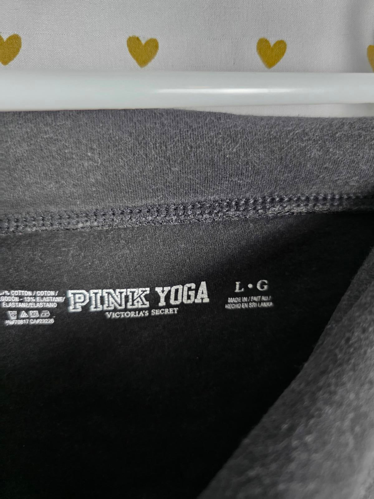 Victorias Secret PINK BLING Rainbow Gradient Vintage Yoga Pants Capri LARGE
