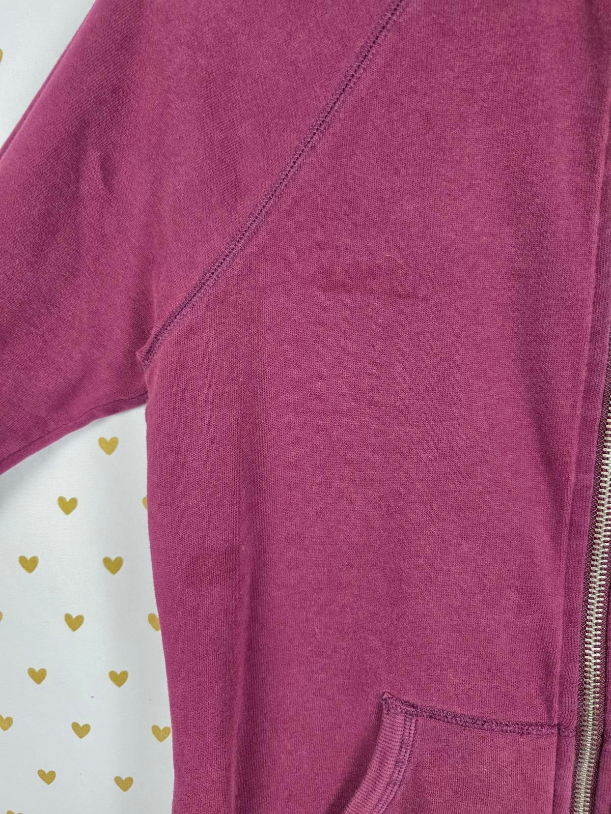 Victorias Secret MAROON BLING Sequin WINGS Full Zip Jacket Medium
